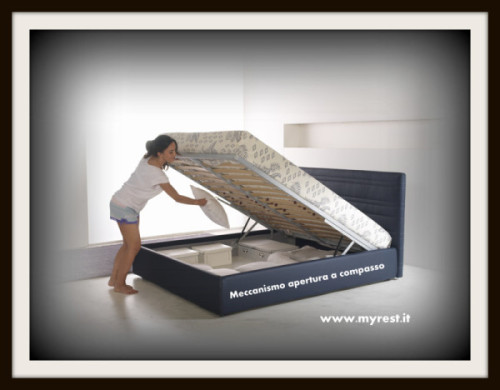 meccanismo letto contenitore