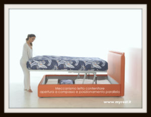meccanismo letto contenitore