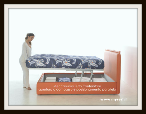 Meccanismo letto contenitore