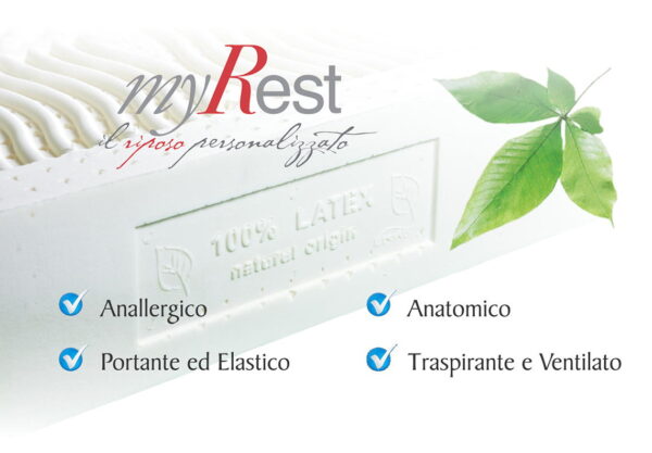 Materassi in lattice naturale, modello Natura